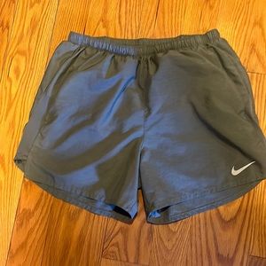 Gray Nike dry fit running shorts